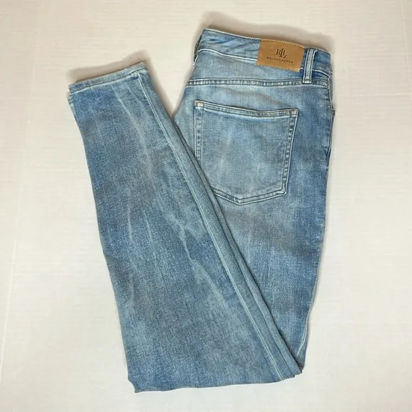 Lauren Ralph Lauren Black Label Women’s Light Wash Skinny Jeans 12