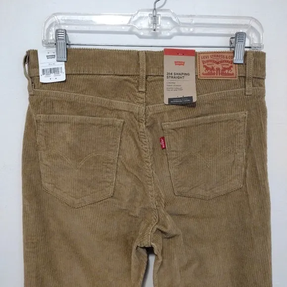 Levi's - 29x30 314 Shaping Straight Corduroy Jeans