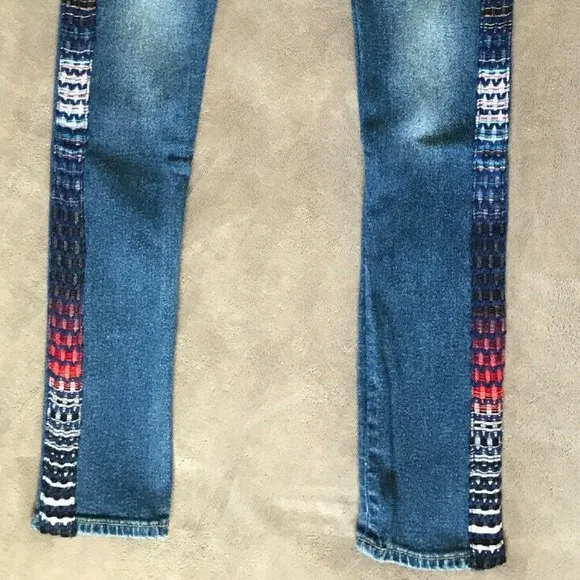Levis Made &amp; Crafted 721 Hi Rise West Coast Blue Jeans 26x30 Skinny Stretch NWT