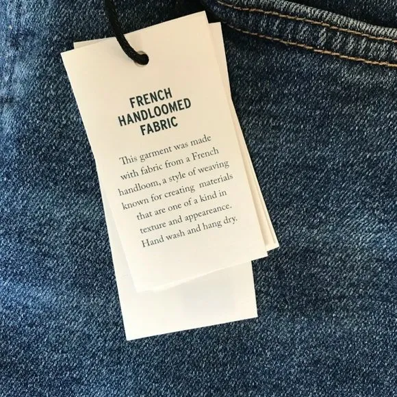 Levis Made &amp; Crafted 721 Hi Rise West Coast Blue Jeans 26x30 Skinny Stretch NWT