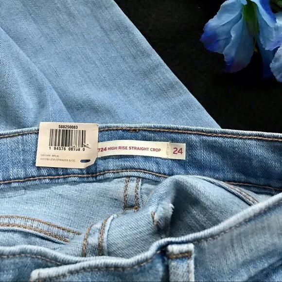 Levi's NWT 724 High Rise Straight Cropped Jeans 16 (W33) *Pls See Description*