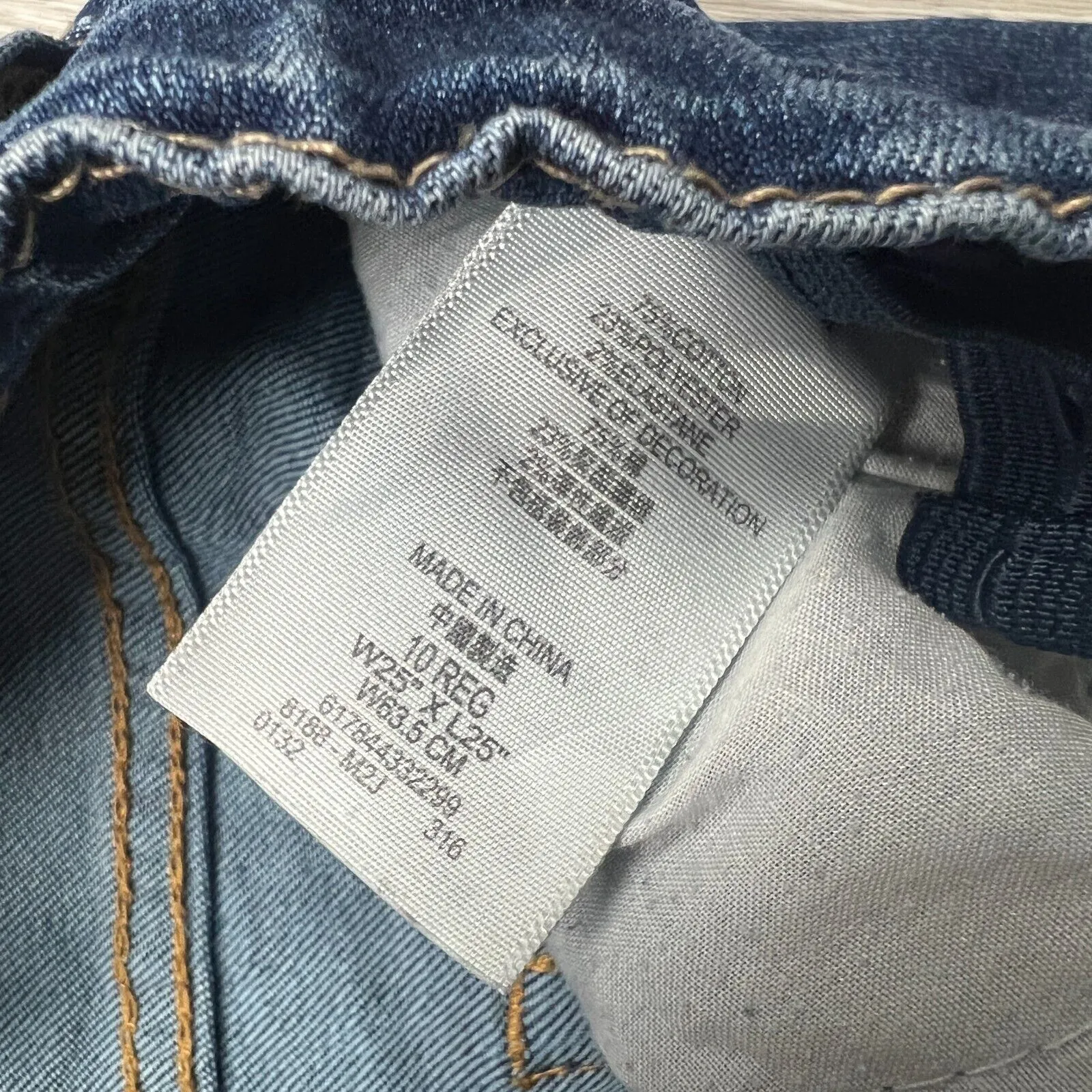 Levis Performance 511 Slim Denim Jeans Size 25 x 25