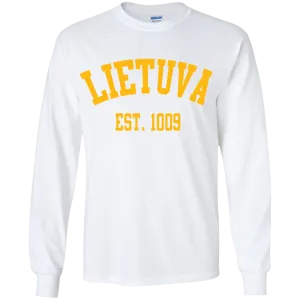 Lietuva Est. 1009 - Boys Youth Classic Long Sleeve T-Shirt
