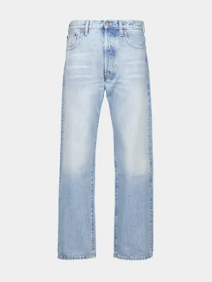 Light Blue Regular Fit Denim Jeans