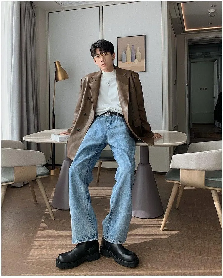 Light Blue Straight Jeans
