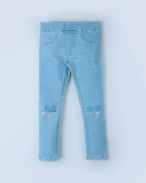Light wash jeggings