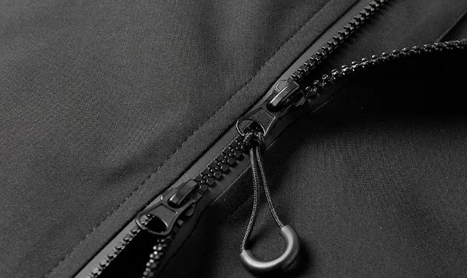 Lightweight Hooded Rain Jacket for Men with Windproof Features