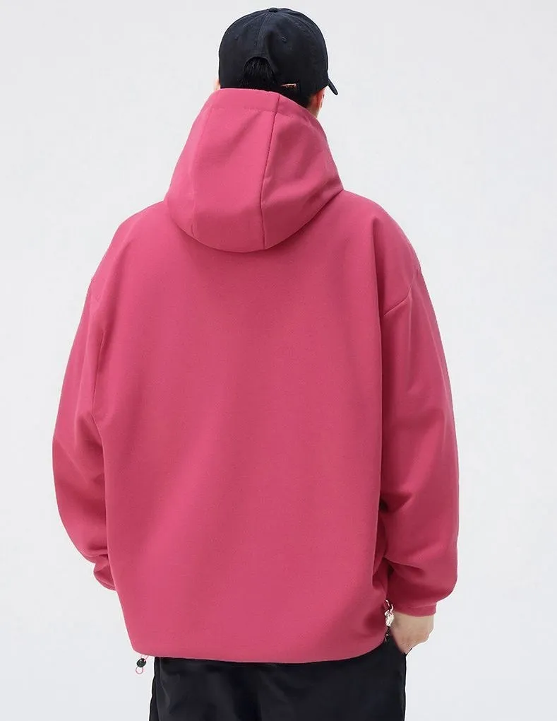 Lightweight Hooded Rain Jacket for Men with Windproof Features