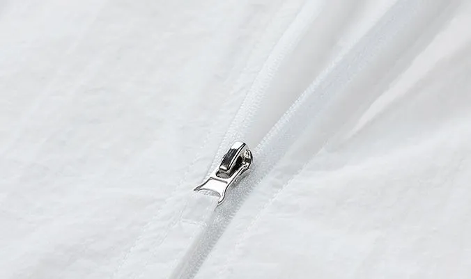 Lightweight Solid Relaxed-fit Windbreaker for Outdoor Adventures