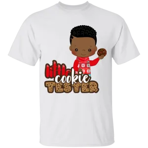 Little Cookie Tester African American Boy Cotton T-Shirt