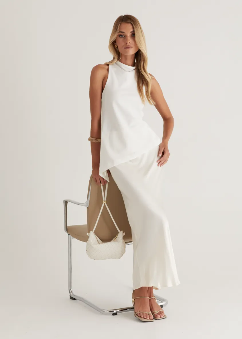 Logan Halter Top - Off White