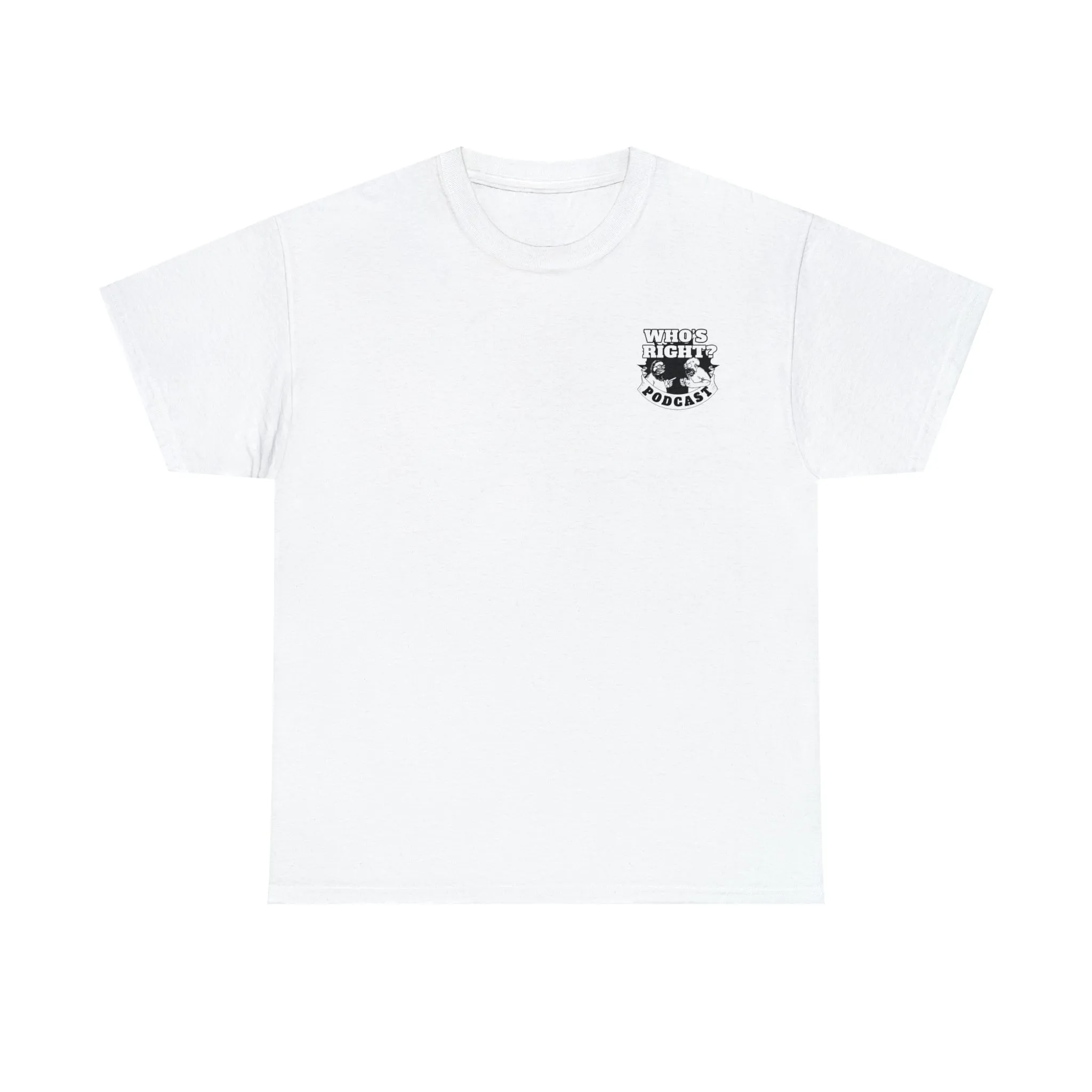 Logo Front/Angry Heads on Back (Unisex Heavy Cotton Tee)