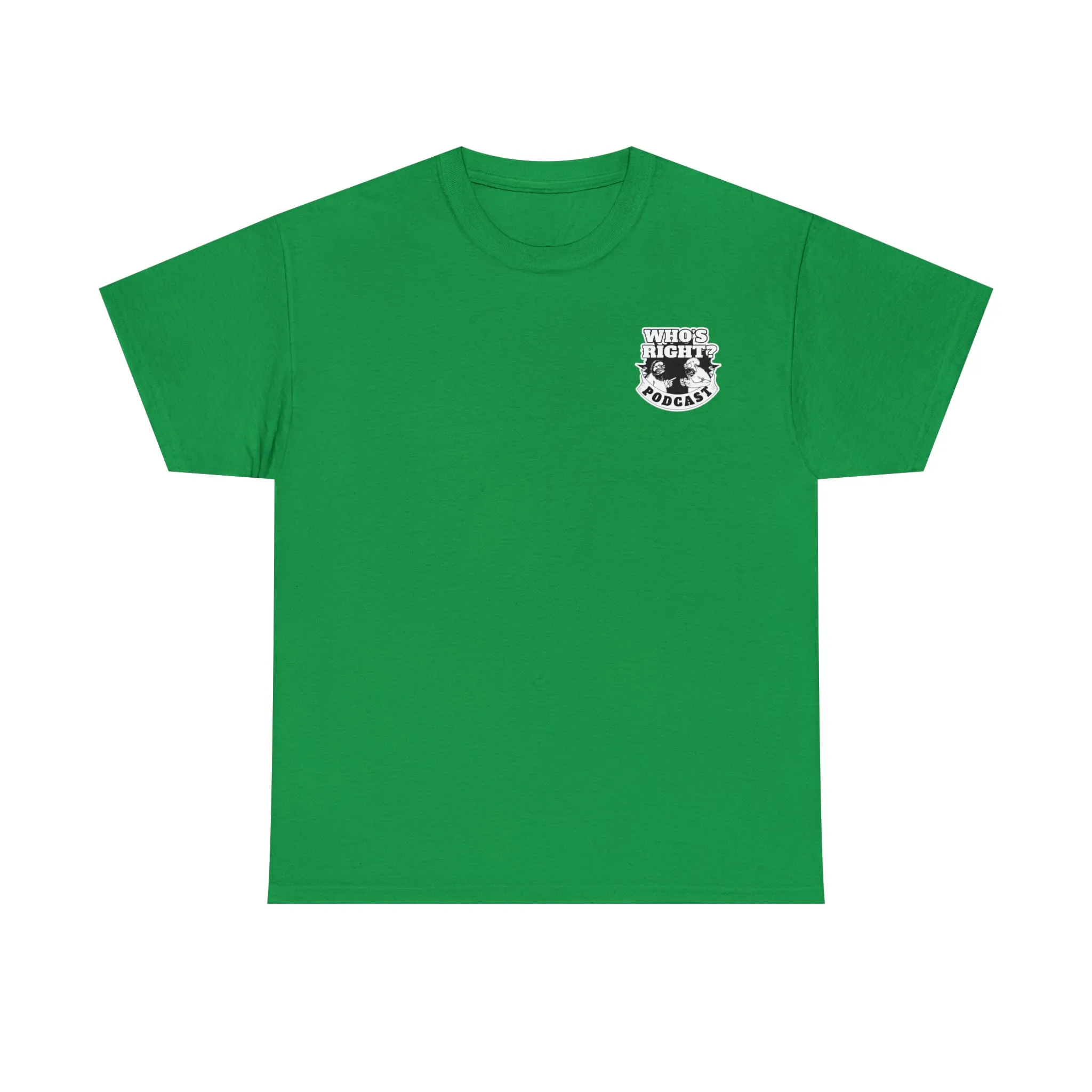 Logo Front/Angry Heads on Back (Unisex Heavy Cotton Tee)