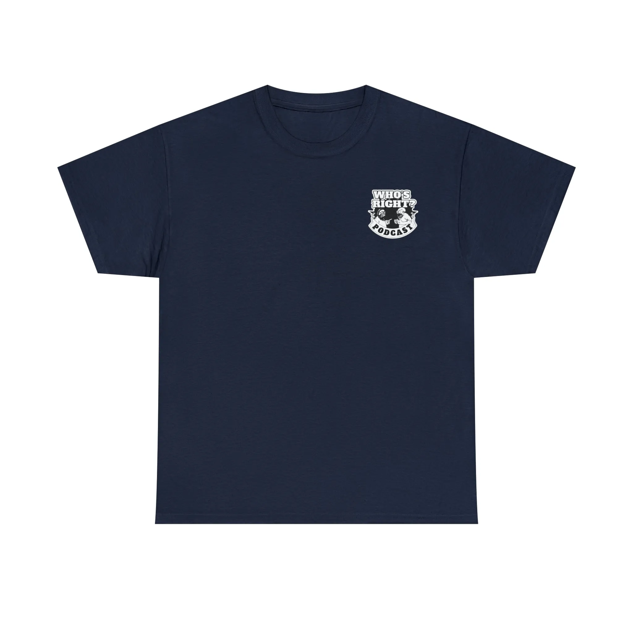 Logo Front/Angry Heads on Back (Unisex Heavy Cotton Tee)
