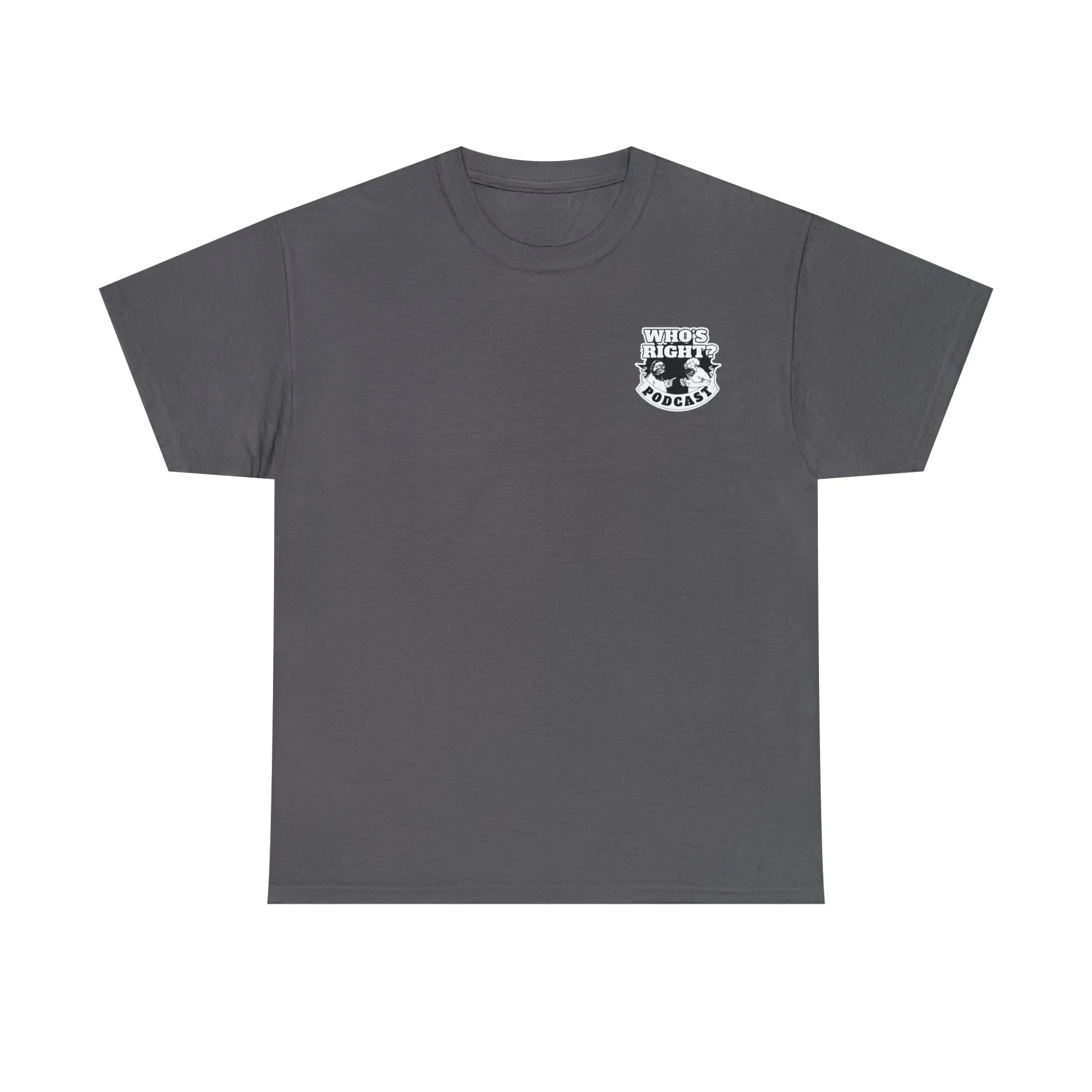 Logo Front/Angry Heads on Back (Unisex Heavy Cotton Tee)