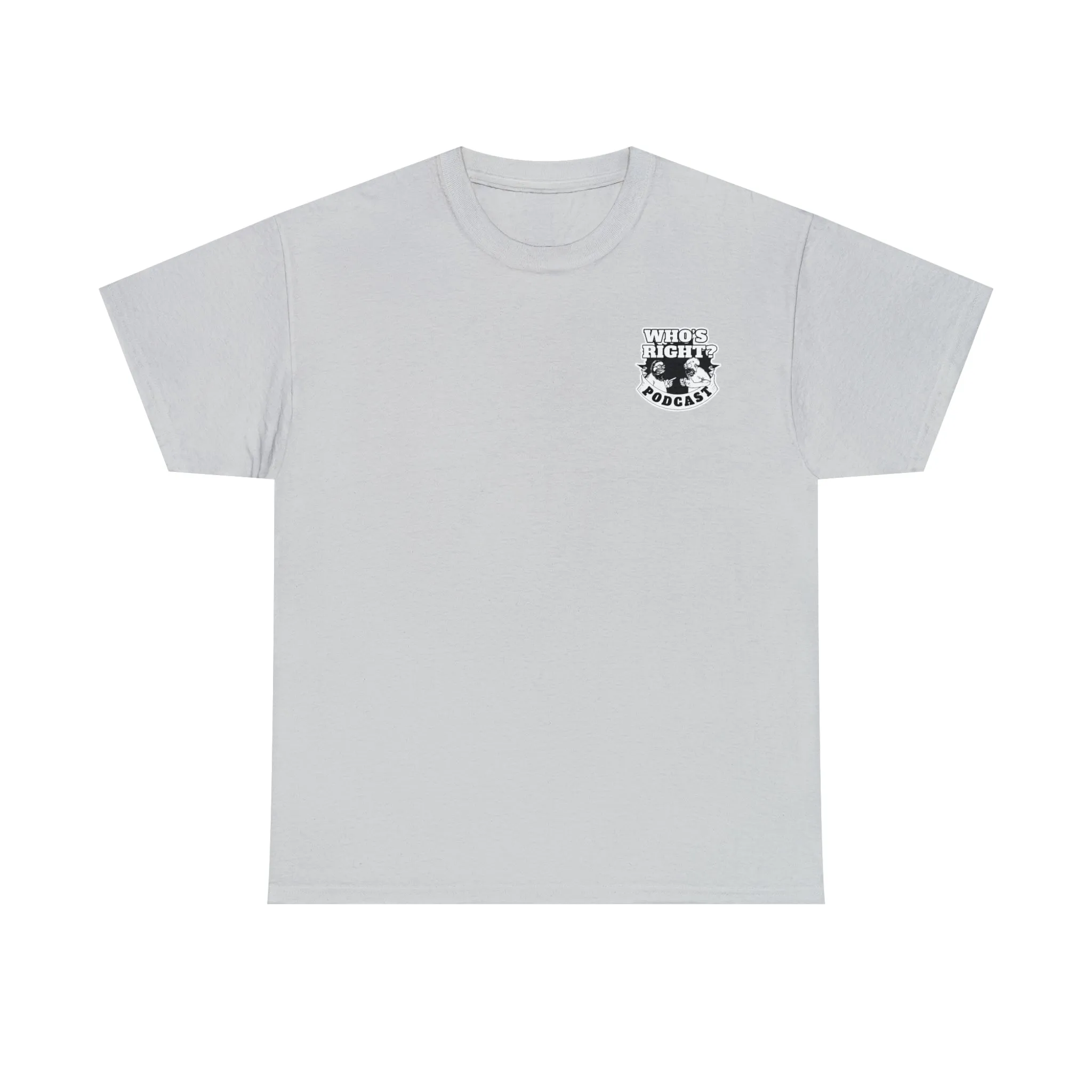 Logo Front/Angry Heads on Back (Unisex Heavy Cotton Tee)