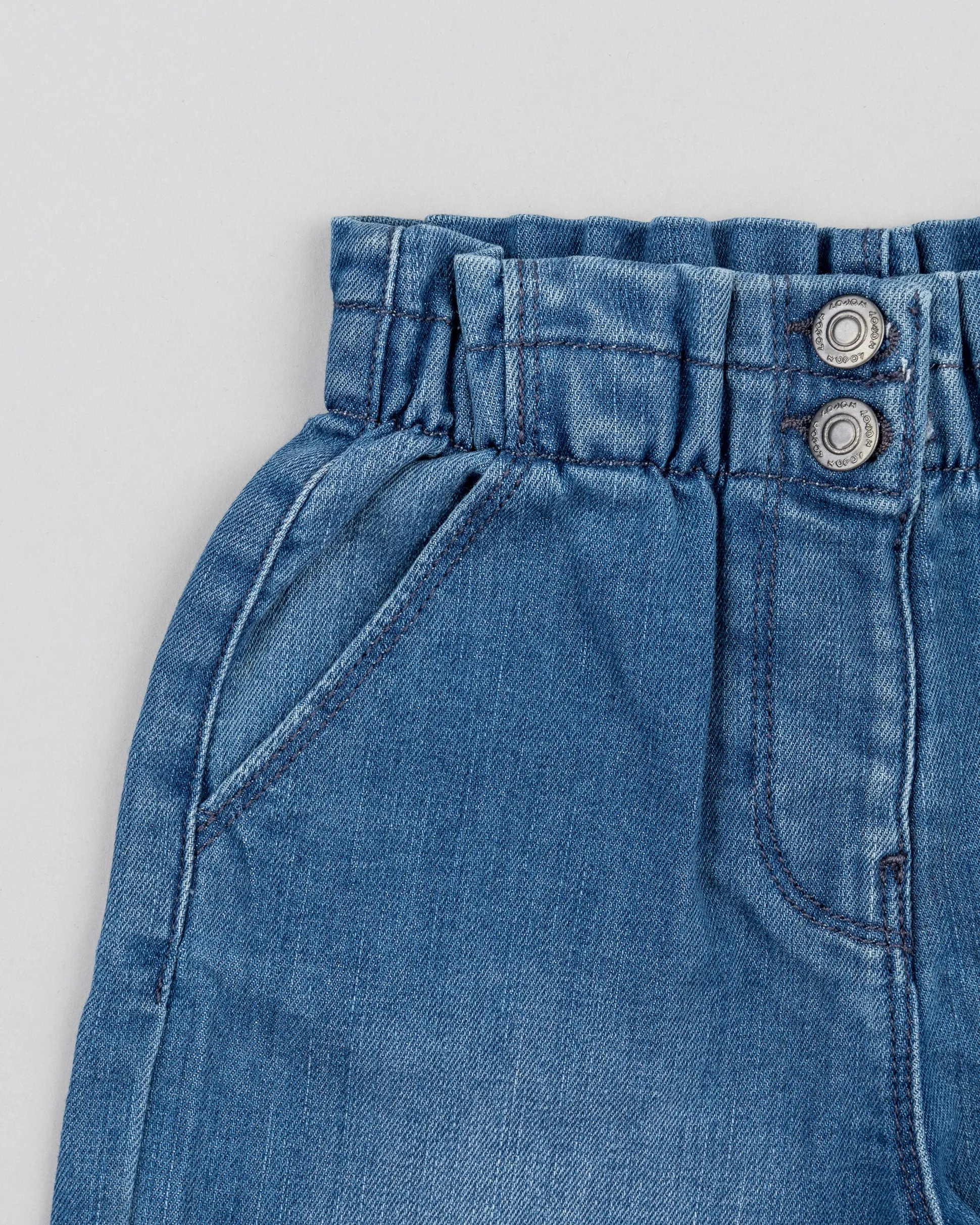 Losan Soft Denim Paperbag Waisted Jeans