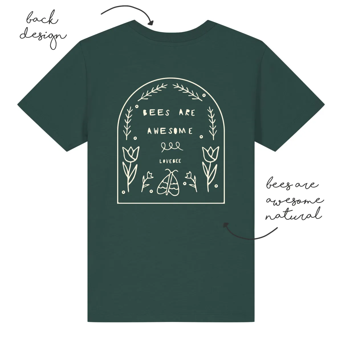 LoveBee T-Shirts | Bees are Awesome | Sea Green