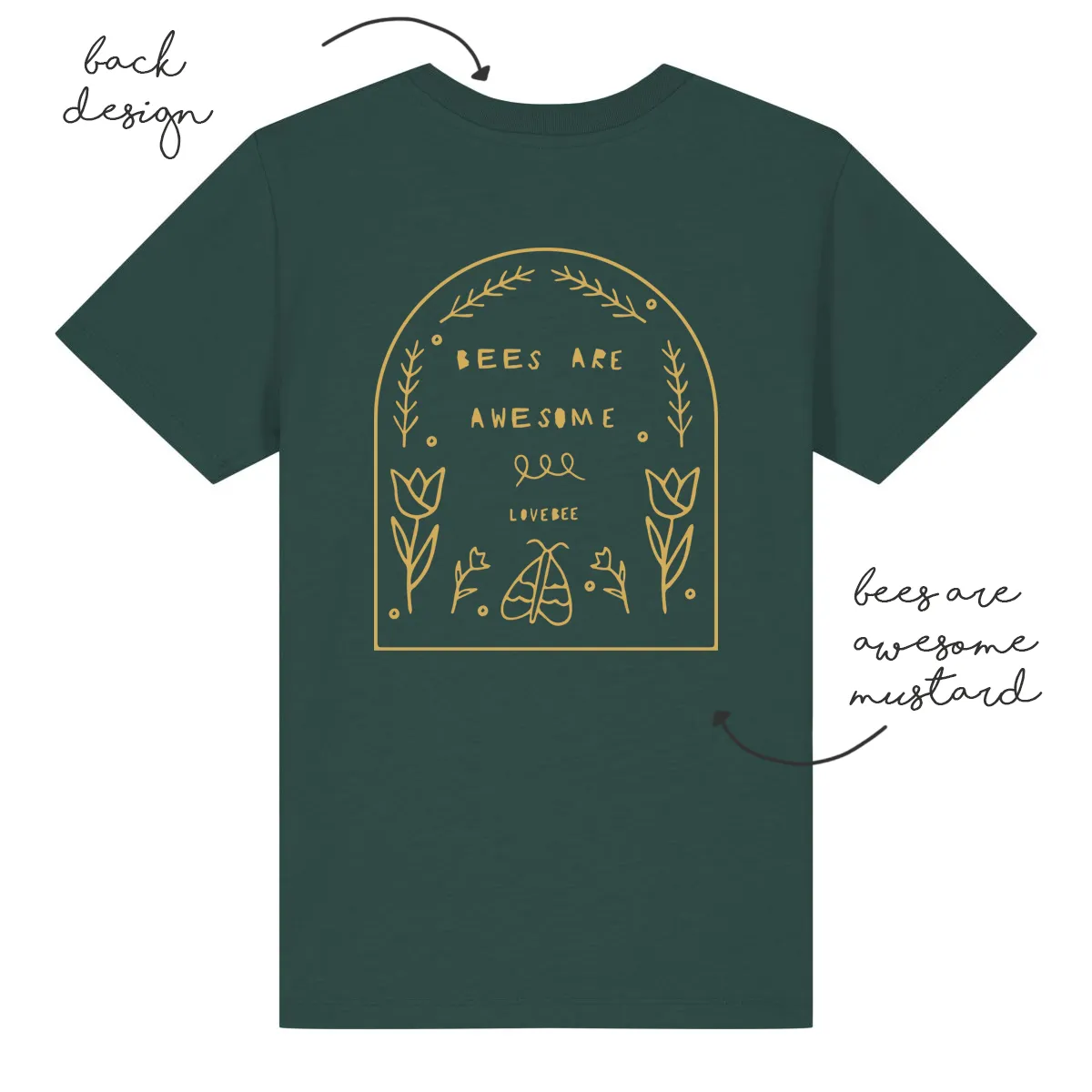 LoveBee T-Shirts | Bees are Awesome | Sea Green