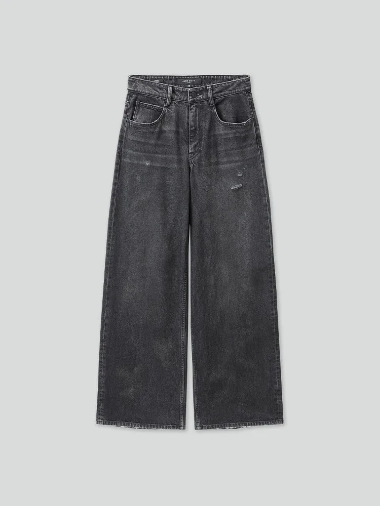 Low Rise Wide Leg Jeans