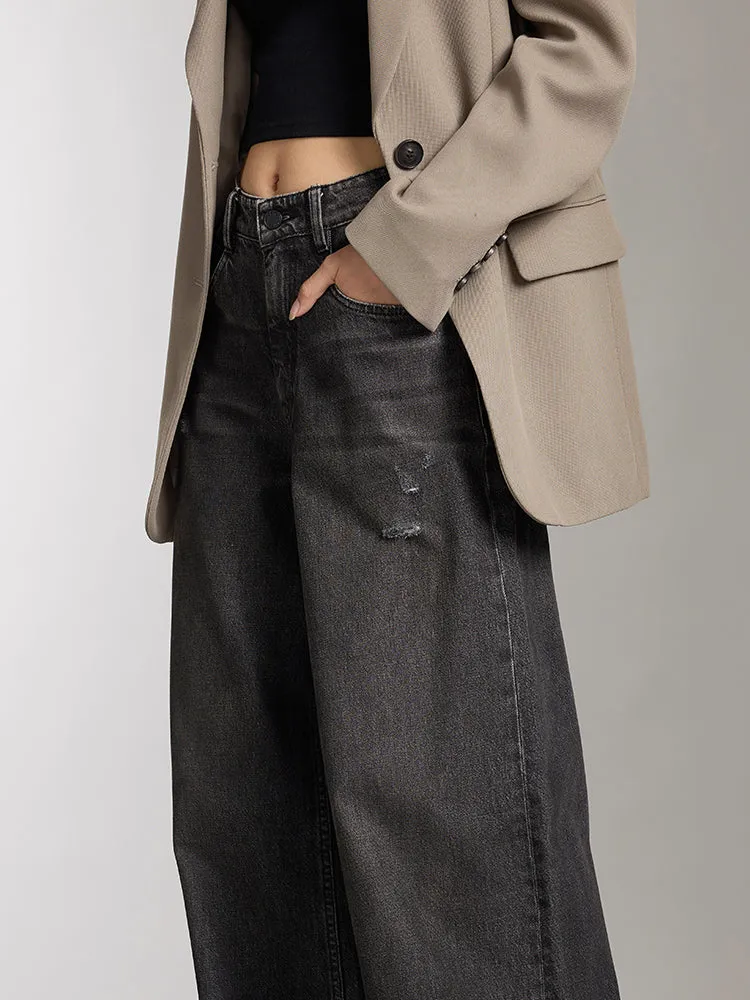 Low Rise Wide Leg Jeans