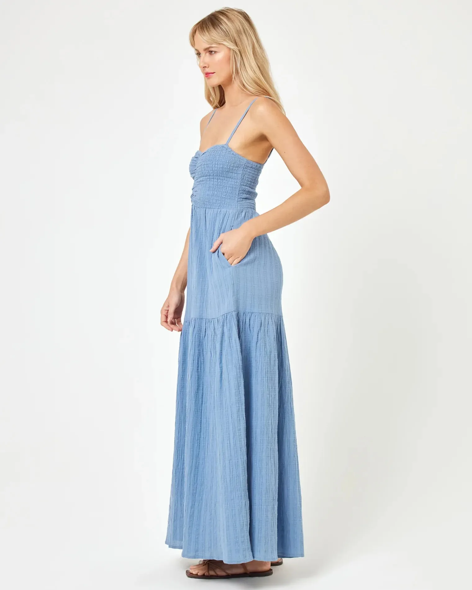 LSpace Mallorca Maxi Dress in Baltic