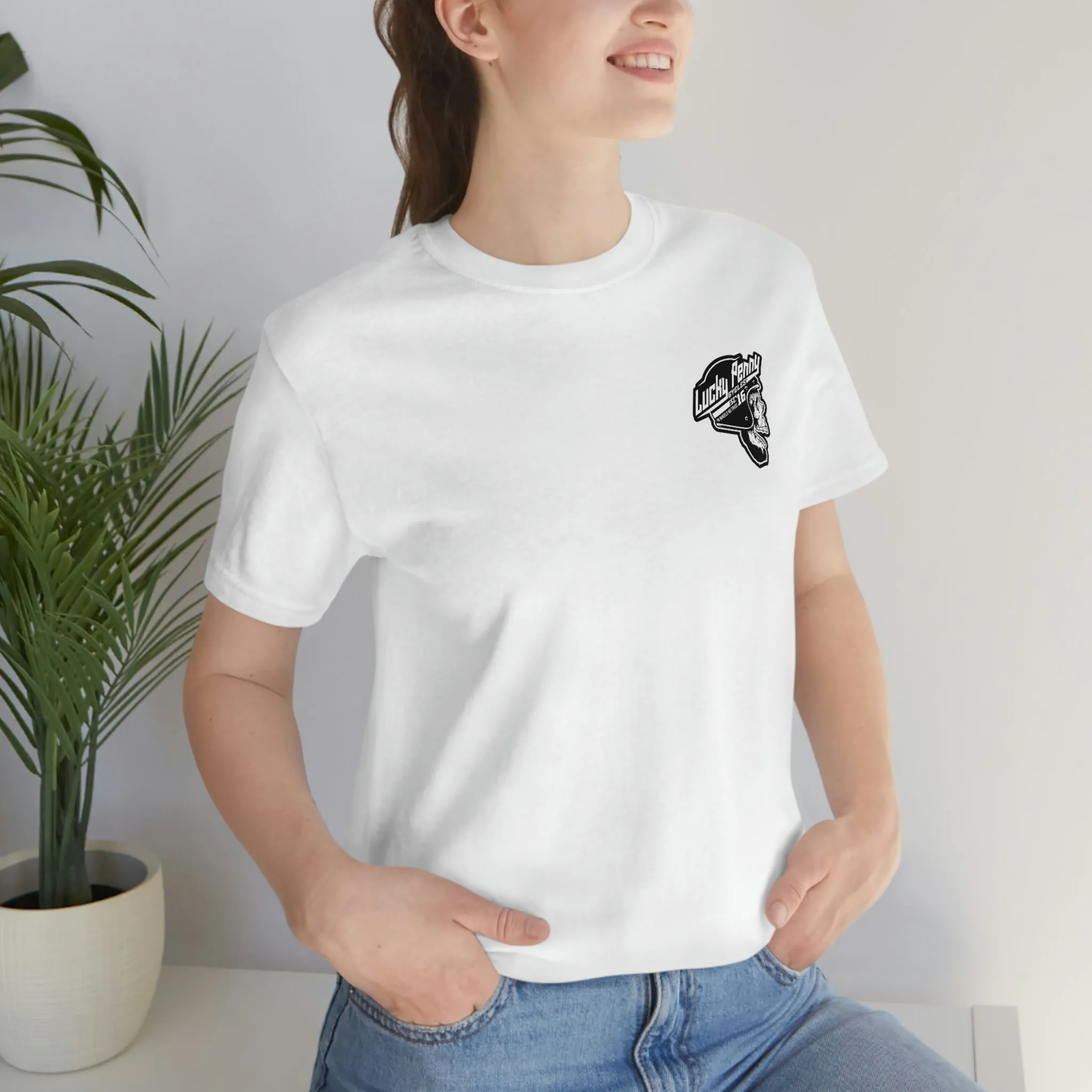 Lucky Penny Cycles DFW Cowboy Skull T-Shirt