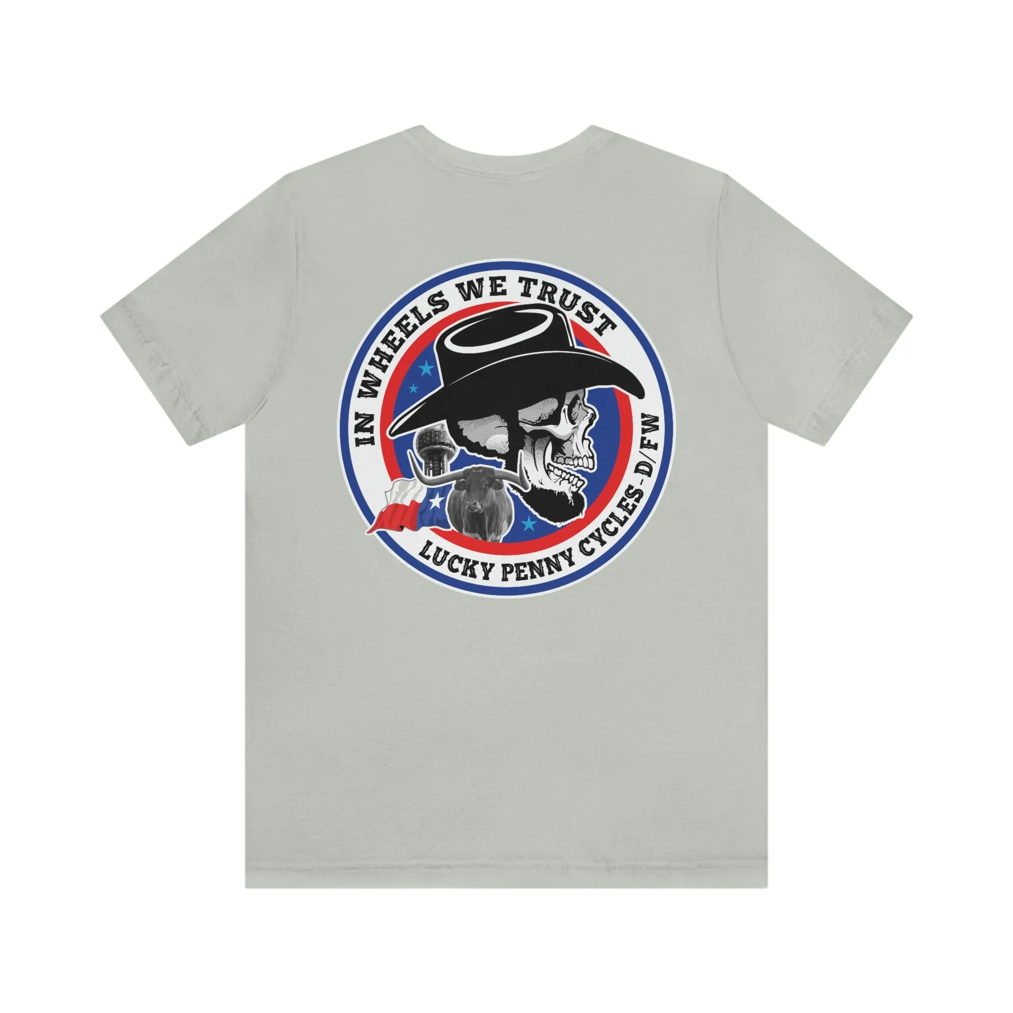 Lucky Penny Cycles DFW Cowboy Skull T-Shirt
