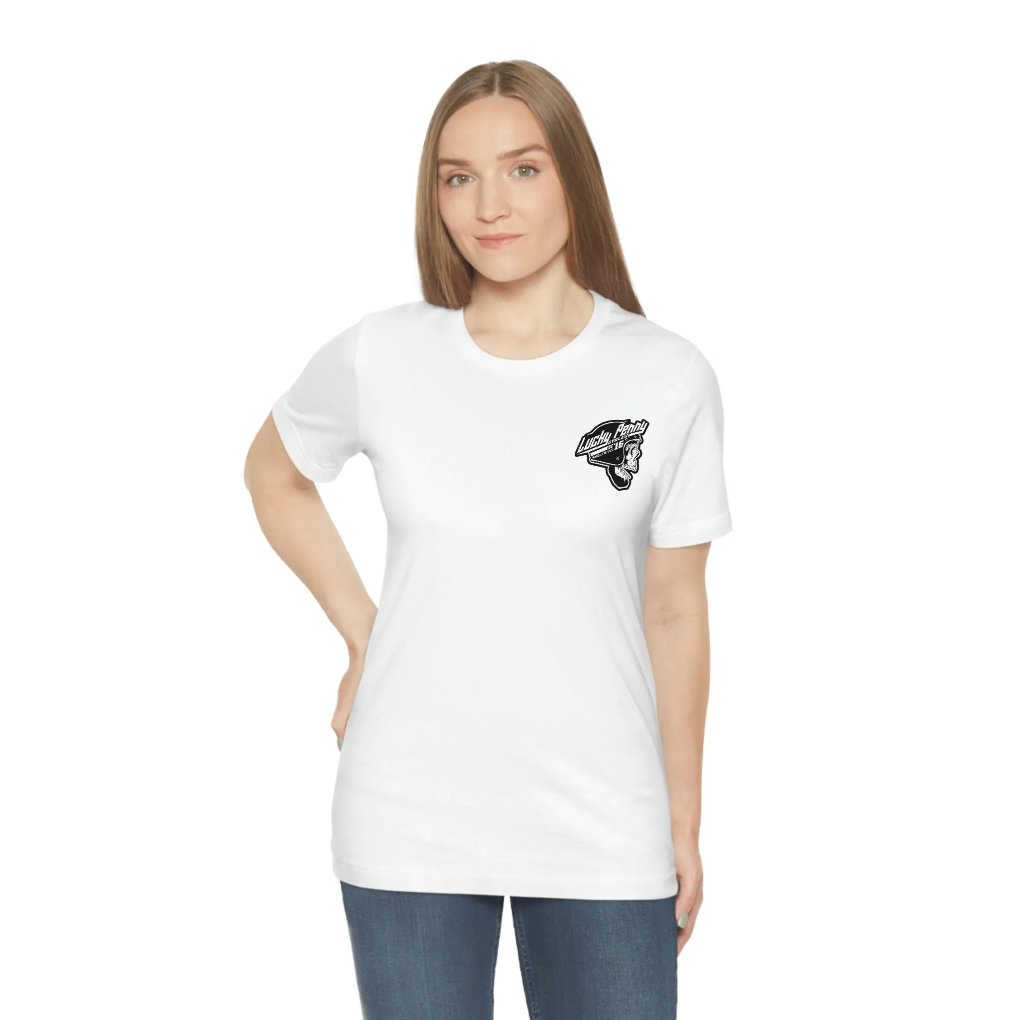 Lucky Penny Cycles DFW Cowboy Skull T-Shirt