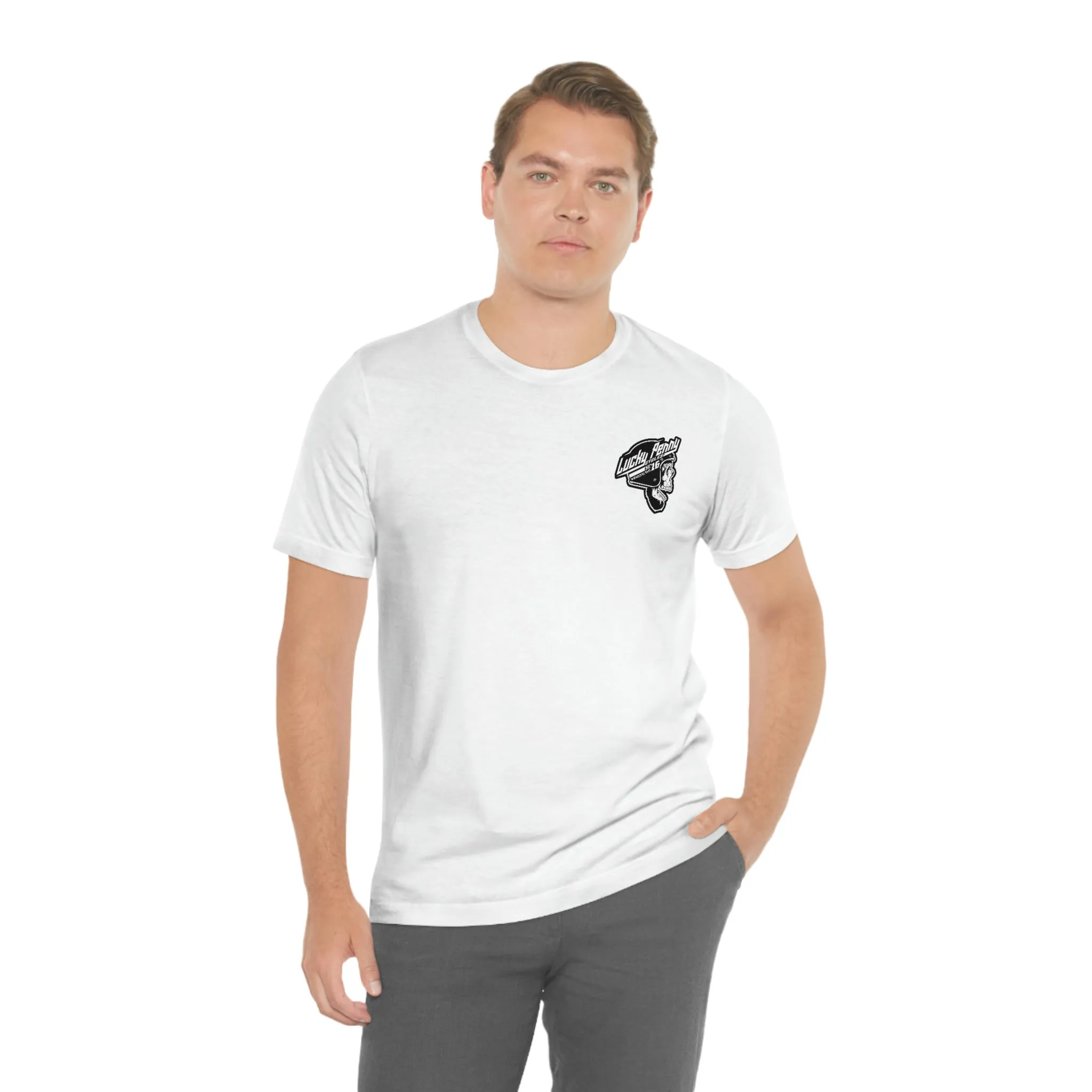 Lucky Penny Cycles DFW Cowboy Skull T-Shirt
