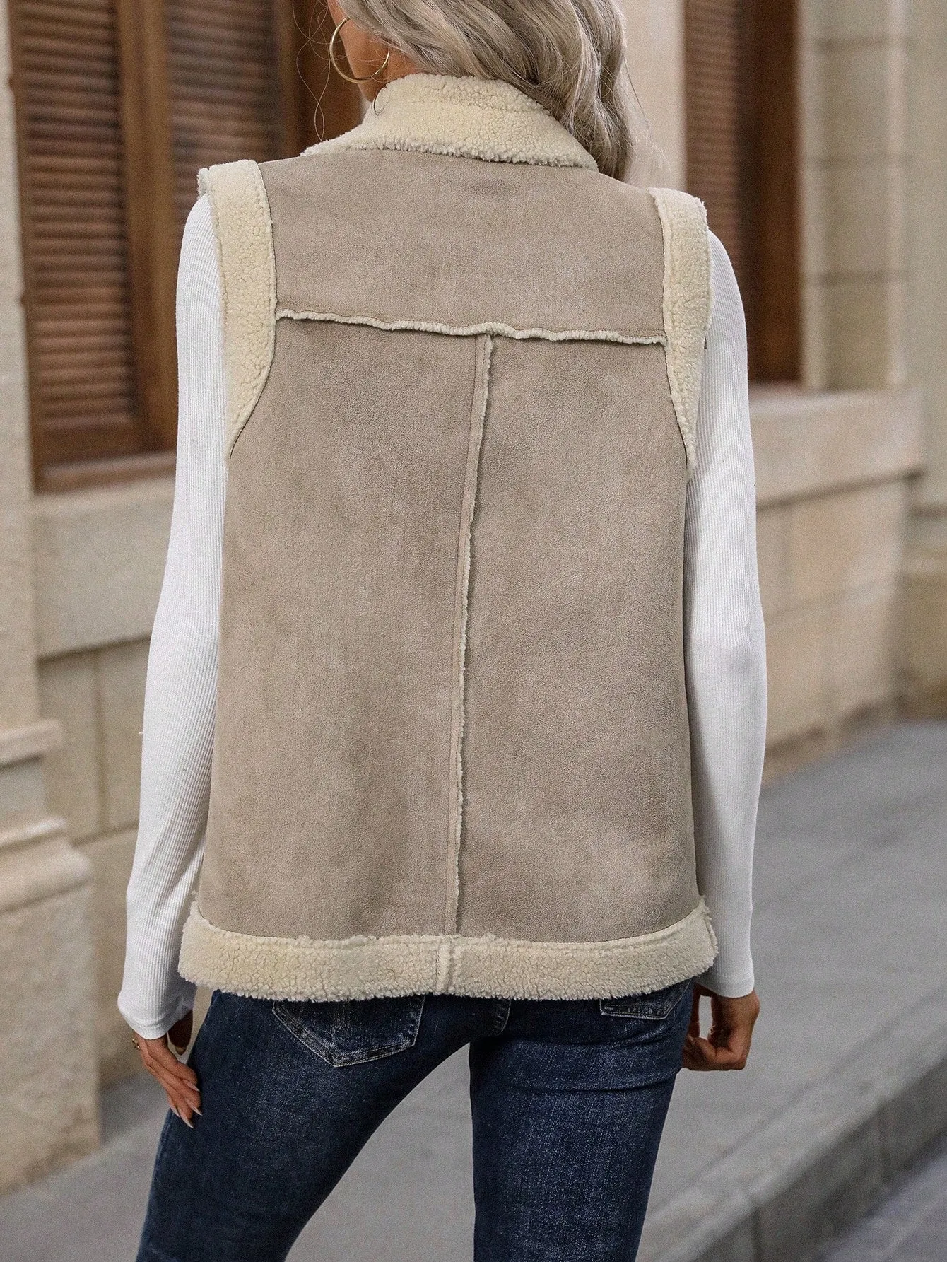 LUNE Zip Up Teddy Lined Jacket