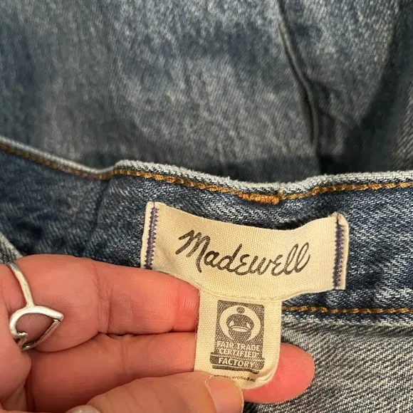 Madewell High Rise Button Fly Dad Jeans Size 26