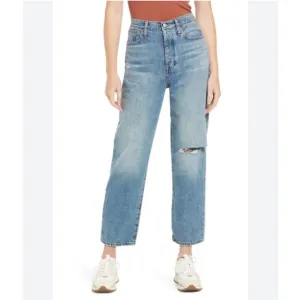 Madewell High Rise Button Fly Dad Jeans Size 26