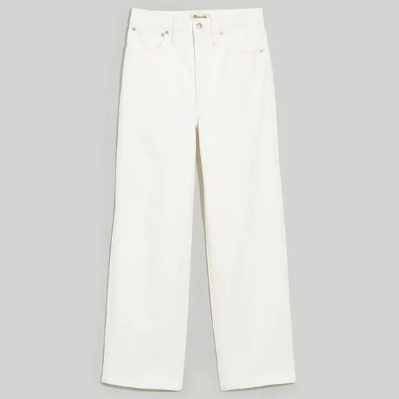 Madewell NWT Petite Perfect Vintage Wide Leg Crop Jeans Size 33P High Rise