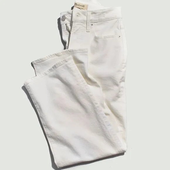 Madewell NWT Petite Perfect Vintage Wide Leg Crop Jeans Size 33P High Rise