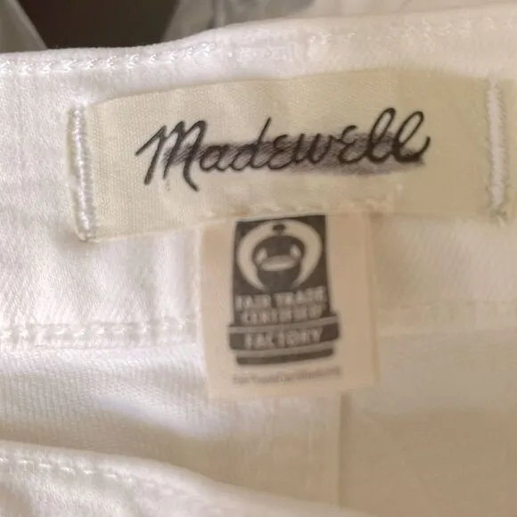 Madewell NWT Petite Perfect Vintage Wide Leg Crop Jeans Size 33P High Rise