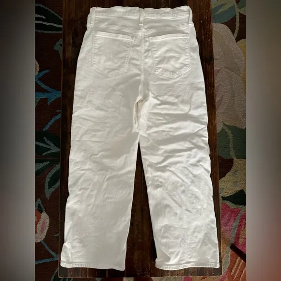 Madewell Slim Wide-Leg Crop Jeans: Button-Front Edition