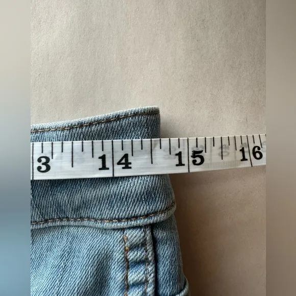 MADEWELL Woman's Light Wash Button Fly High Rise Skinny Jeans, Size 28