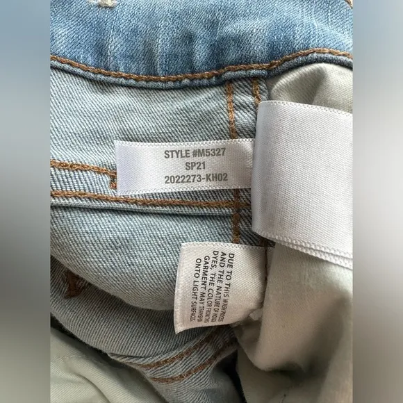 MADEWELL Woman's Light Wash Button Fly High Rise Skinny Jeans, Size 28