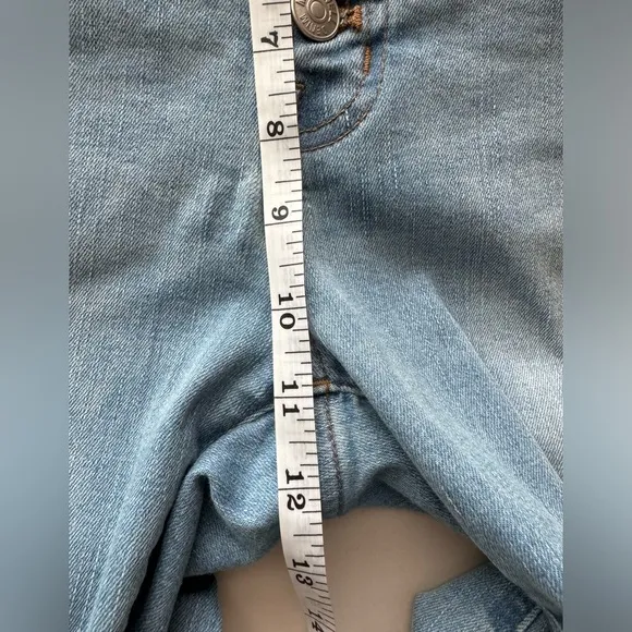MADEWELL Woman's Light Wash Button Fly High Rise Skinny Jeans, Size 28