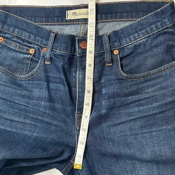 Madewell women’s The Slim Boyjean dark wash jeans, size 26