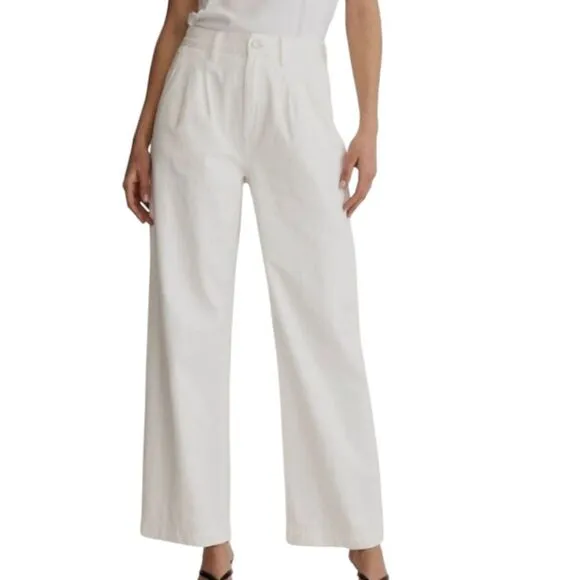 Madewell Baggy Straight Jeans White size 24