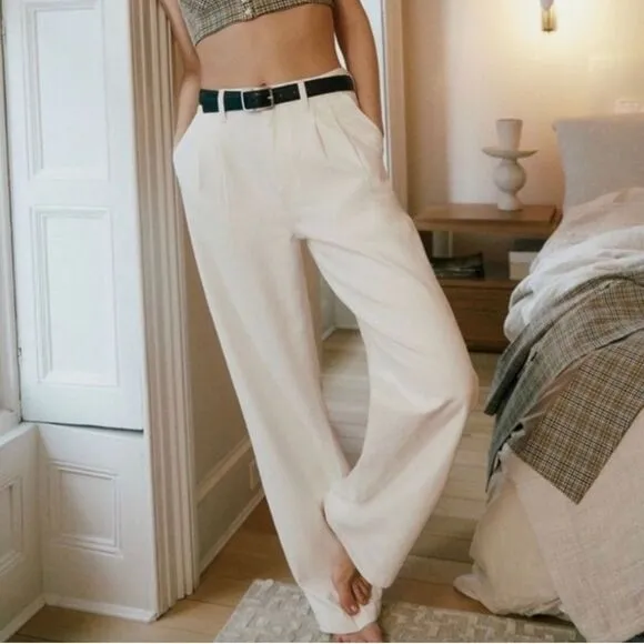 Madewell Baggy Straight Jeans White size 24