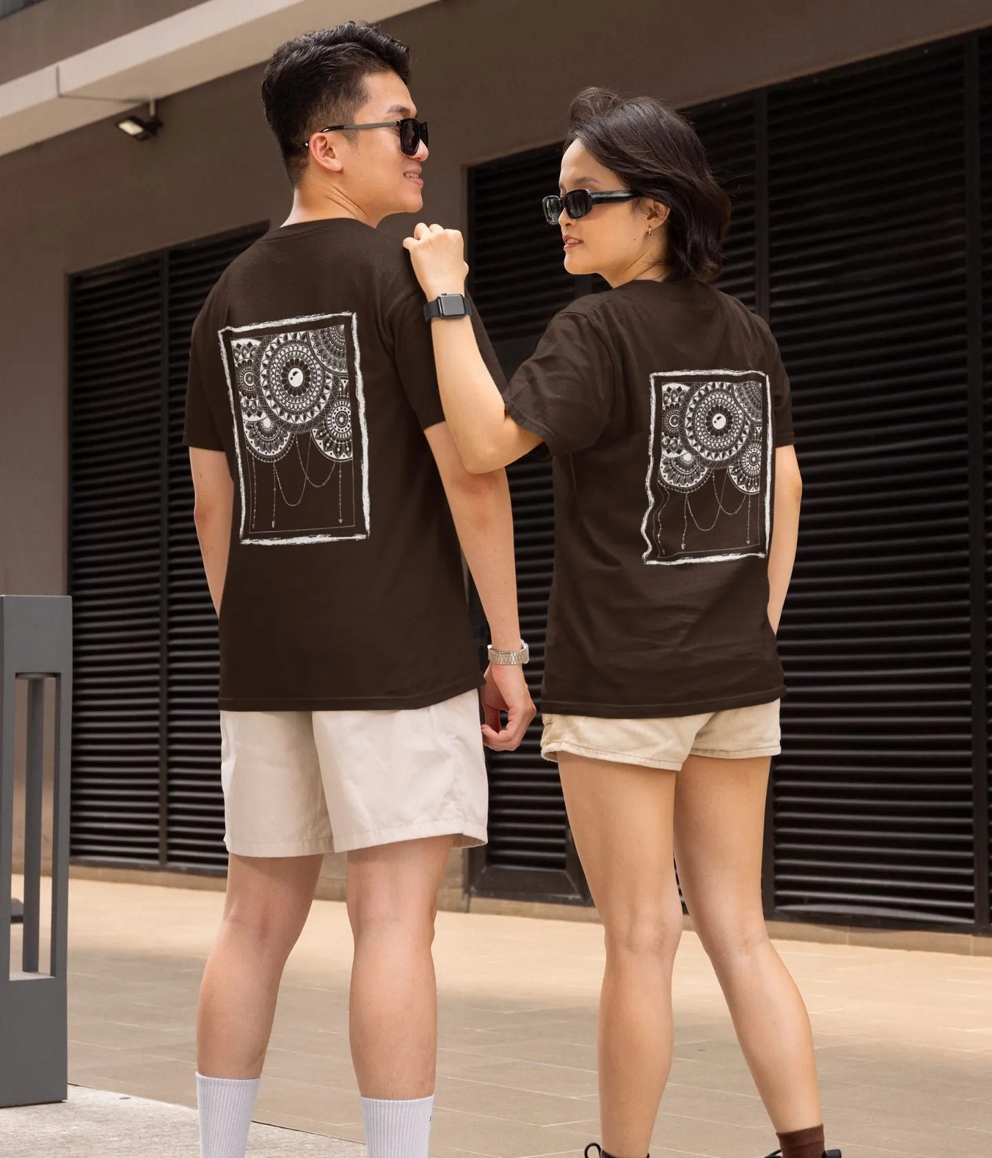 Mandala Frame - Unisex Classic T-Shirt - Dark