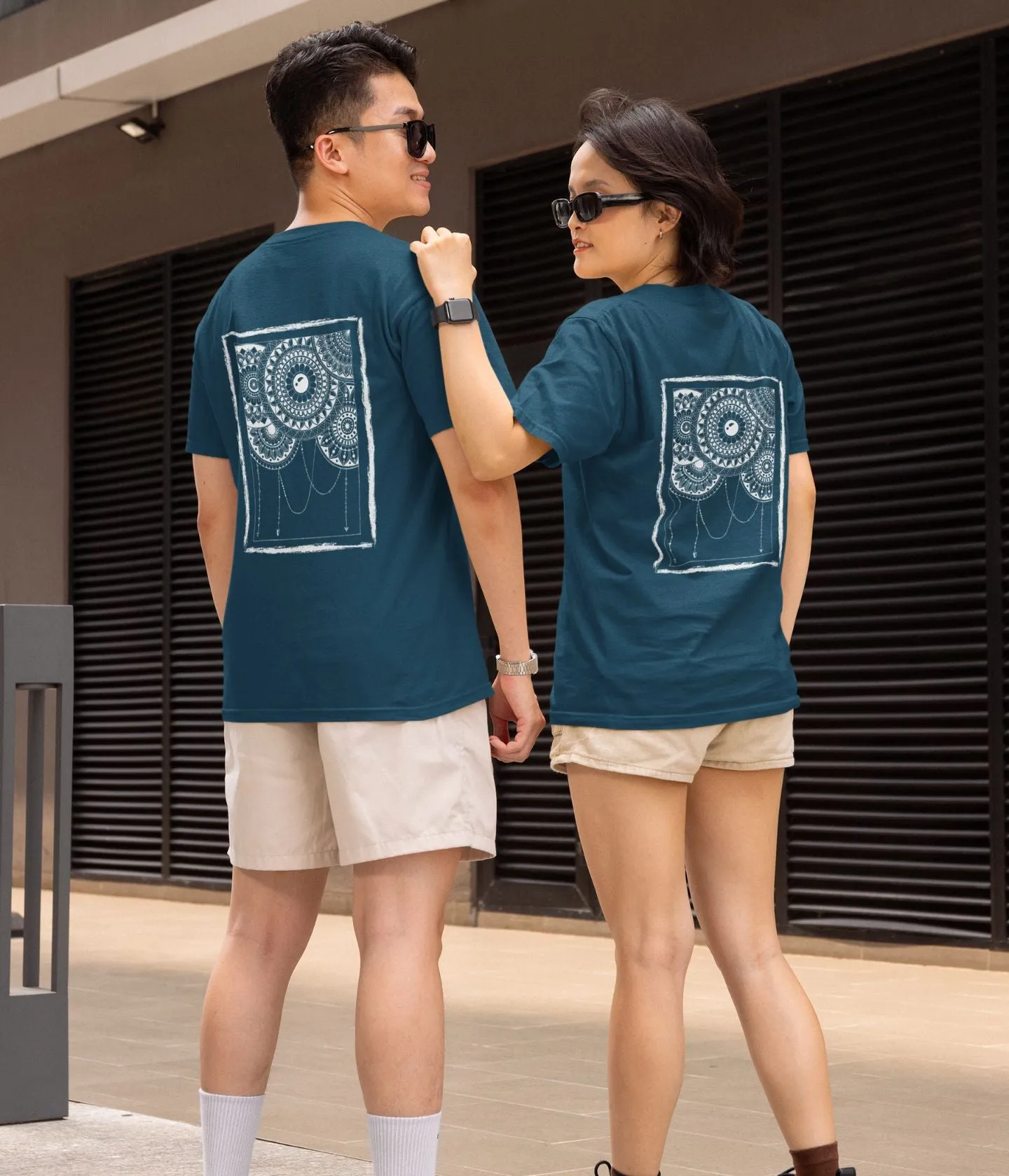Mandala Frame - Unisex Classic T-Shirt - Dark