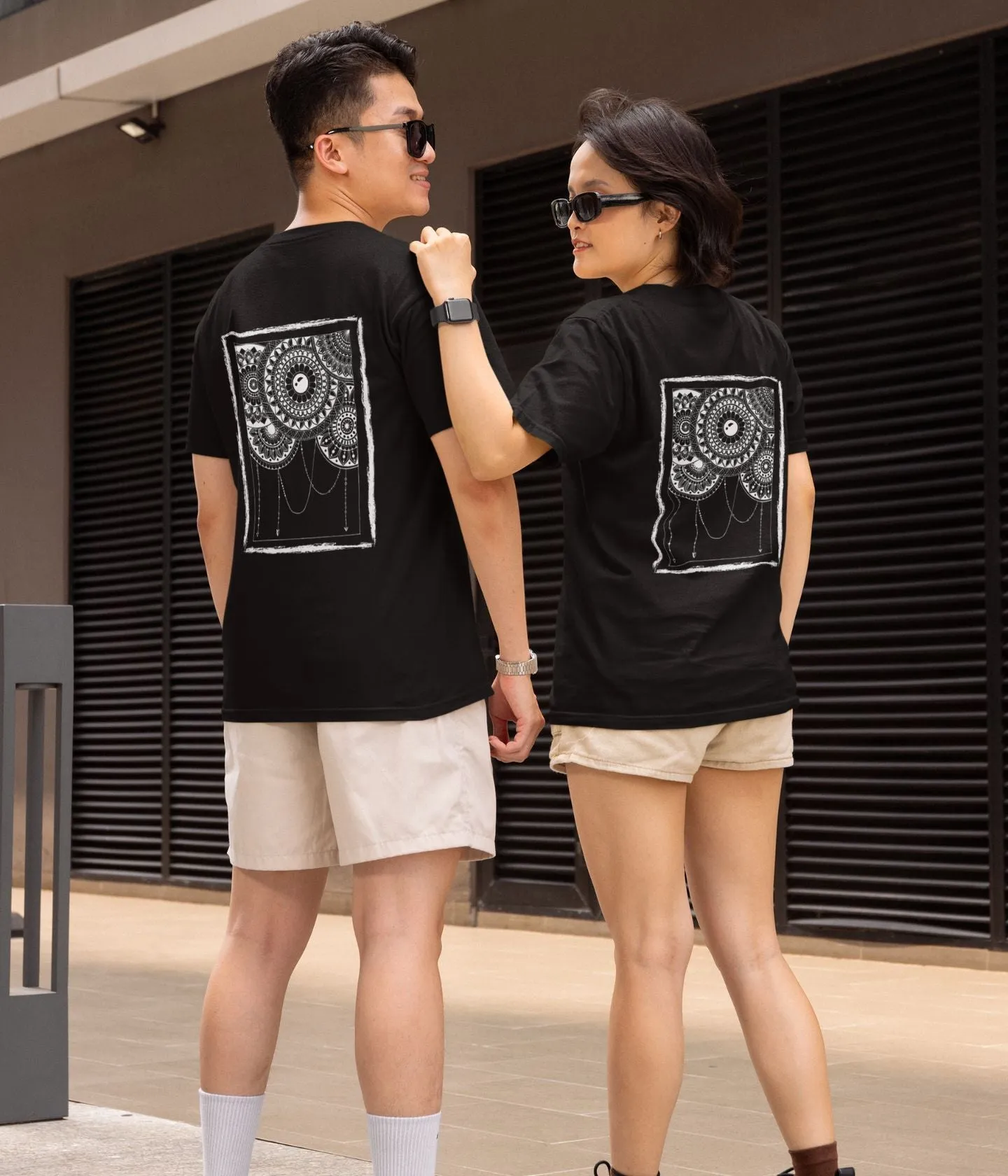 Mandala Frame - Unisex Classic T-Shirt - Dark