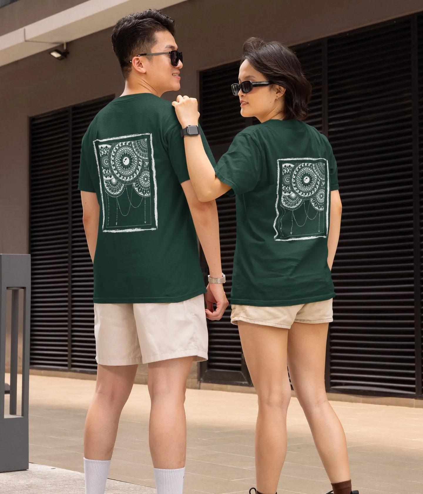 Mandala Frame - Unisex Classic T-Shirt - Dark