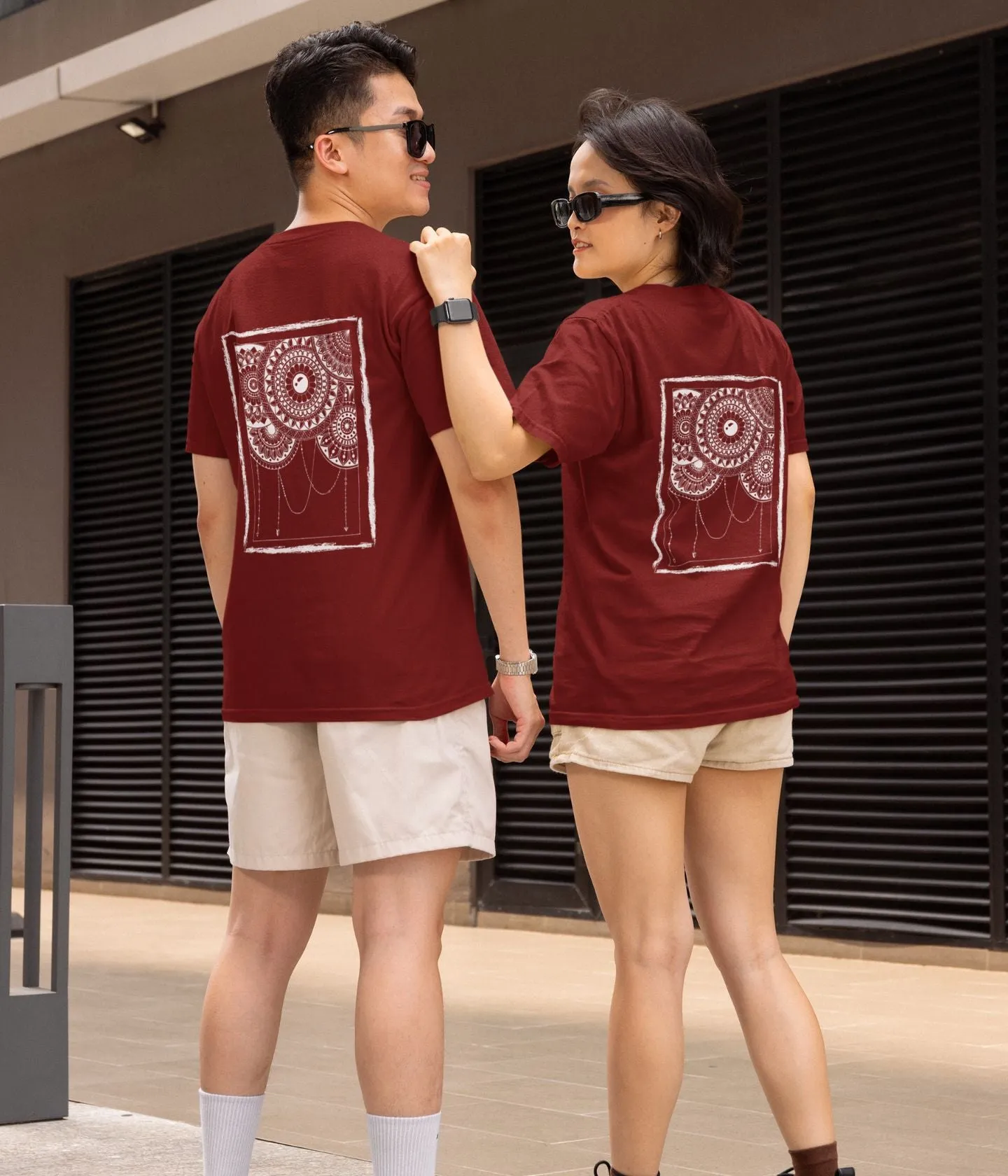 Mandala Frame - Unisex Classic T-Shirt - Dark