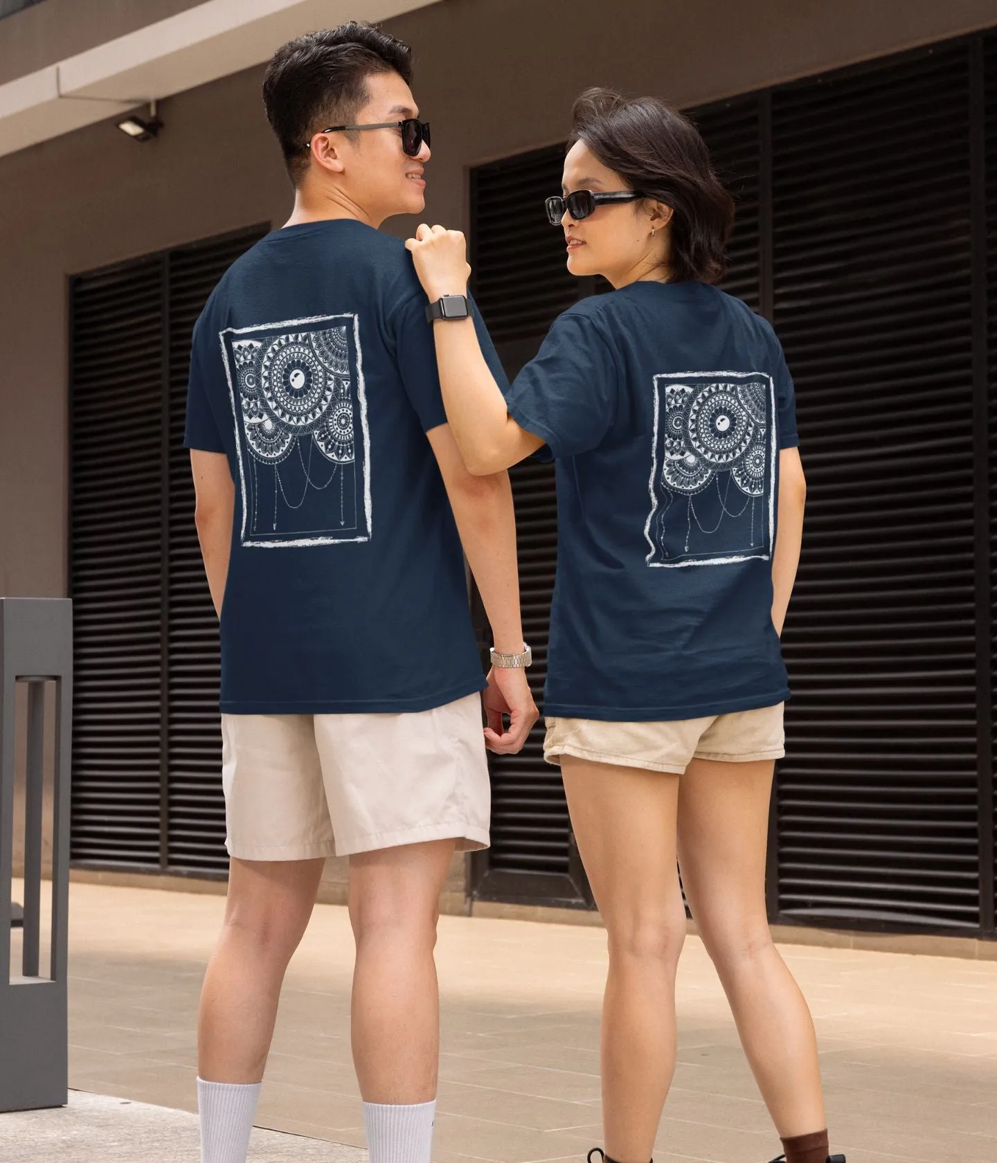 Mandala Frame - Unisex Classic T-Shirt - Dark