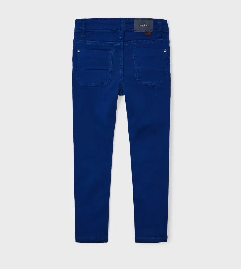 Mayoral Boys Soft Slim Fit Trousers 4523 Cobalt Blue